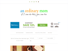 Tablet Screenshot of anordinarymom.com